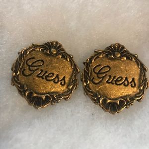Vintage Guess clip on Earrings 1970s